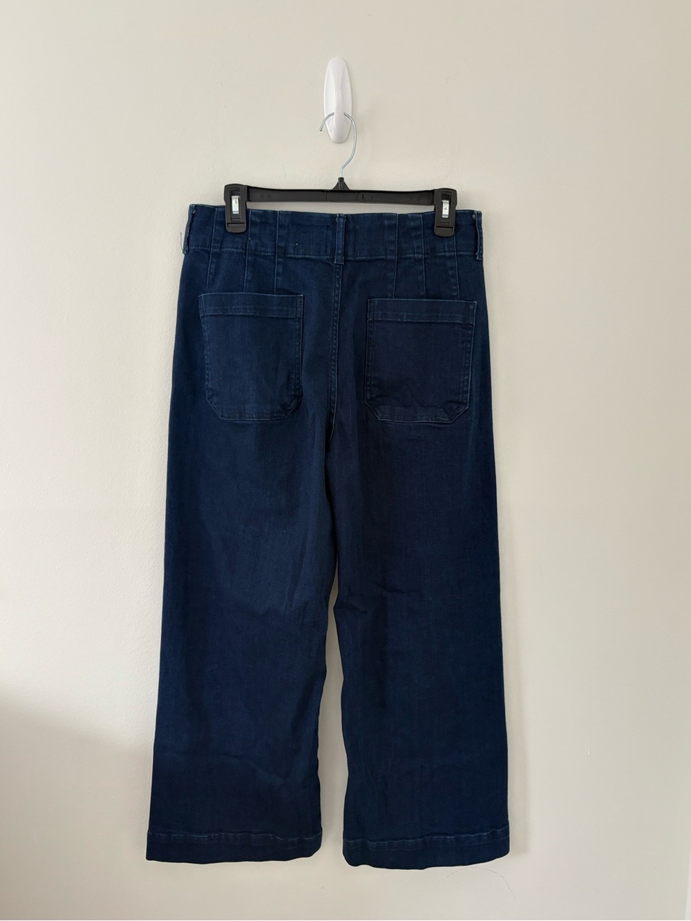 The Colette Crop High-Rise Wide-Leg Jeans Size 31 - Picture 3 of 5